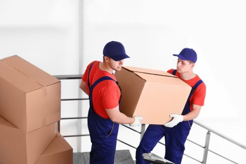 Moving van ready for same day removals in Clapham street