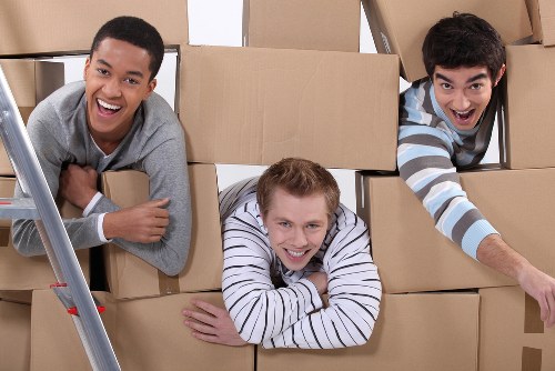 Sturdy moving boxes and packing supplies ready for a Clapham home move