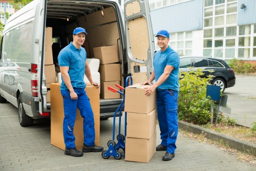 Waste and unwanted items being sorted for lawful disposal