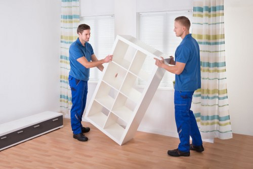 Furniture being loaded quickly for same day removals in Clapham