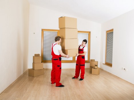 Packing boxes for a Clapham house move