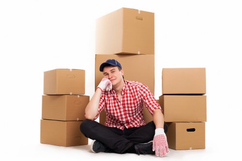 Estimator reviewing load-based removals pricing for a Clapham property